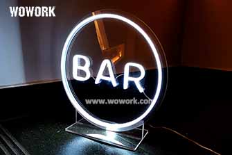 freestand bar sign