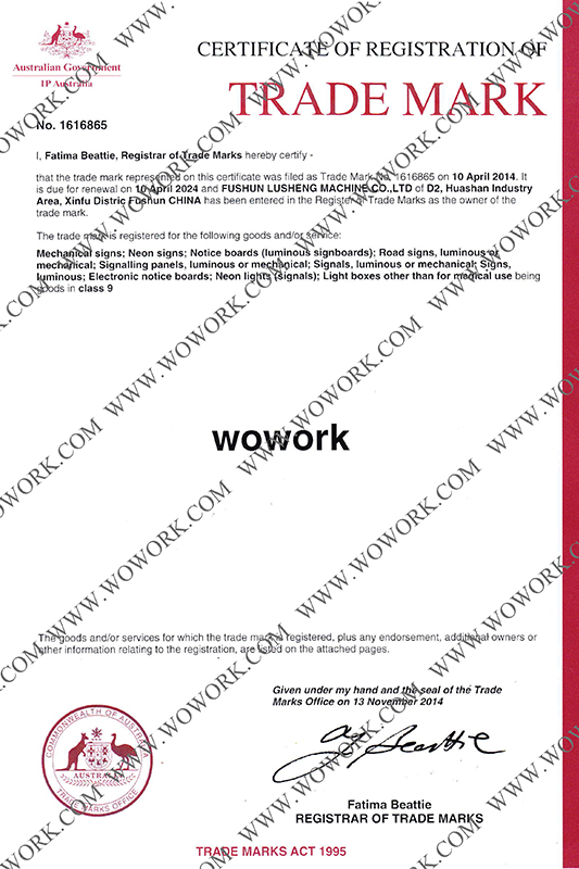 Certificate Wowork