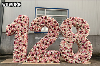 three sides floral number-1.5m