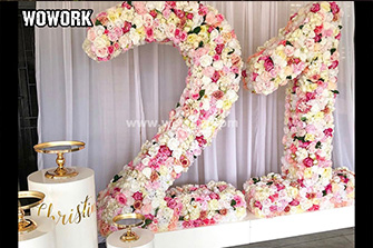 three sides floral letter-1.5m