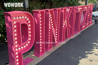 pink marquee lights-1.2m